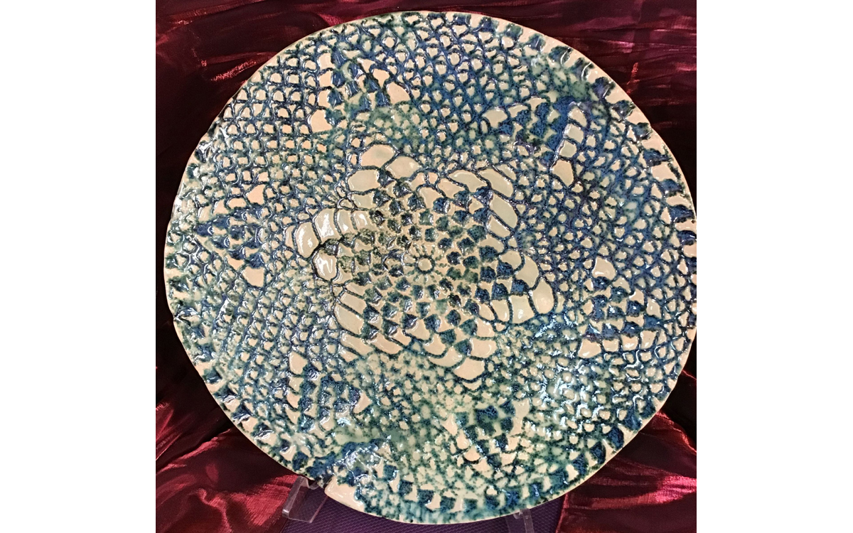 Carol Moore - Green Pattern Plate